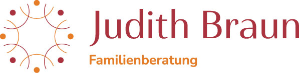 Schriftzug-Logo „Judith Braun Familienberatung" mit Bogensymbol